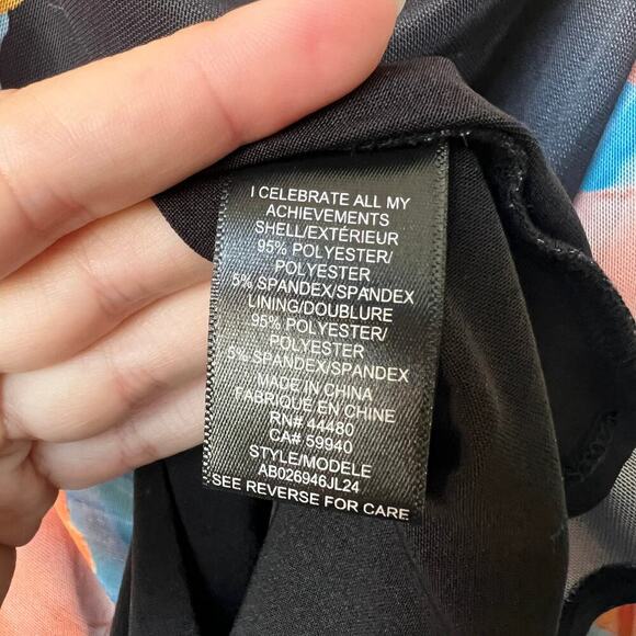 AFRM Bevin Abstract Floral Mesh Maxi Skirt Size S - Picture 5 of 6